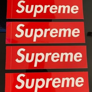 Authentic Supreme Box Logo Decals